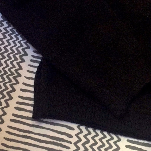 NWOT black super soft sweater with choker detail - Picture 3 of 5